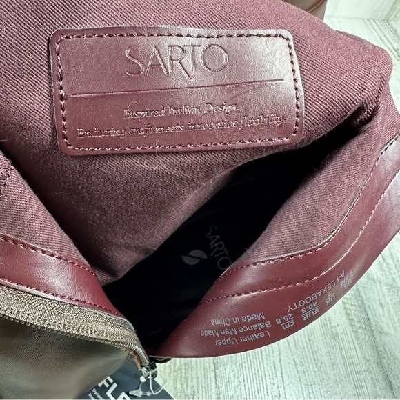 NEW SARTO by Franco Sarto Flexa Comfort Leather Bootie #1232 - Picture 12 of 12